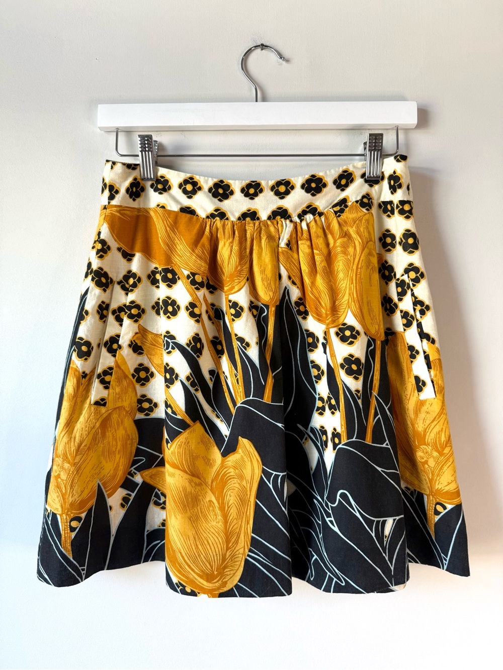Anthropologie Edme & Esyllte Tulip Perspective Mini Skirt XS